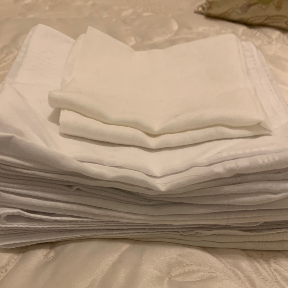 Vintage Classic White Pocket Squares